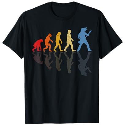 Evolution Concert Guitare 3 Instrument Musique Rock Cadeau T-Shirt