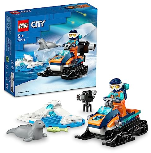 LEGO City Polkufe Motorschlitten 60376 Spielzeug Bauset (70 Stück)