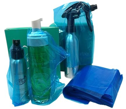500 Schutztüten für Sprayflaschen Dosierflaschen, Schaumspender... etc. Tattoo, PMU, Kosmetik Safety - INKgrafiX® DE Tattoobedarf Bag Tüte Tüten Schutz Washbottlebag