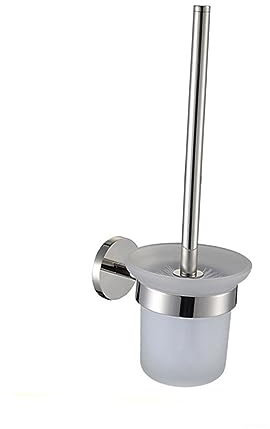 LIFKOME Escobilla De Baño Soporte De Acero Inoxidable y Diseño Montado Pared Cepillo De Limpieza para Baños Hoteles y Oficinas
