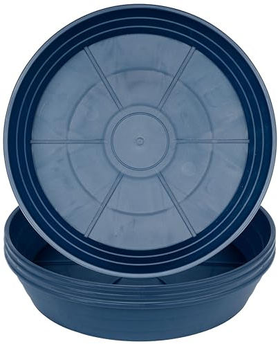 Pflanzen-Untersetzer, 15,2 cm, 4 Stück, 6, 8, 10, 12, 14, 16, 18, 20, 25, Kunststoff-Pflanzschalen für Töpfe, extra Tiefe Pflanzenschale, Vogeltränke, schwere Blumentöpfe, für drinnen und draußen