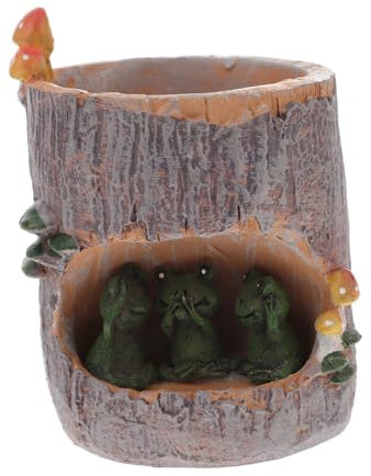 CAXUSD Kinderanzug Blumentöpfe Pilz Pflanzentopf Tiere hängender Pflanzer Bürodekoration Zimmerpflanzen Blumentopf Gartentopf- Frosch Kleiner Topf Kleine Tiere Bonsai