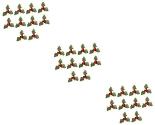 Cabilock 30 STK künstliche Weihnachtsbeere Stechpalme Beerenstiele Weihnachtsblumensprays Weihnachts Party Weihnachten Party Weihnachtsgirlande gefälschte Pflanze für Weihnachten Mini
