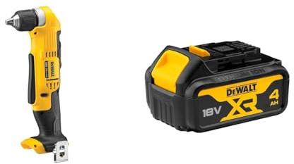 DEWALT DCD740N-XJ Cordless 2-Speed Angle Drill - 18V XR Lithium-Ion - Bare Unit + DEWALT Battery