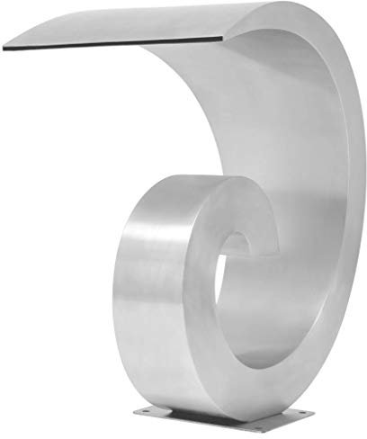 Poolbrunnen Edelstahl 50x30x53cm Silber - Premium Springbrunnen & Wasserfälle für entspanntes Ambiente zu Hause oder im Büro