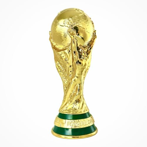 Arlent 8 Zoll 21 cm Fußballtrophäe ABS Harz Sammlerstücke Fußball Sport Pokal Gold Schlafzimmer Büro Schreibtisch Dekoration Leicht und exquisit