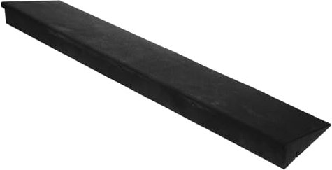 TOBBOMEY Tragbare Gummirampe 50x12x4cm Für Kehrroboter Und Hausübergänge Schwellenrampe Mit Rutschfester Oberfläche Für Innenbereich Und Rollstuhl