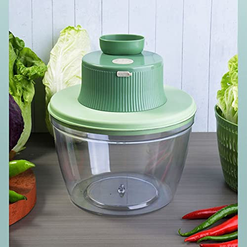 JOROBURO 2 in 1 Electric Vegetable Cutter, 1200rpm USB Charging Vegetable Chopper Salad Spinner, Vegetable Chopper Onion Mincer Cordless Meat Grinder for Onions Garlic Parsley Green