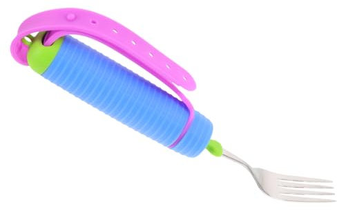 NULYLU Fourchette Adaptative Ergonomique Pour Personnes Âgées Ustensile Anti-dérapant Léger Et Pratique Pour Faciliter Alimentation Des Malades Personnes Handicapées