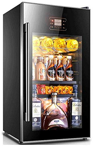 Enfriador/enfriador de vino termoeléctrico para encimera, bodega para vinos tintos y blancos con pantalla digital de temperatura, refrigerador horizontal independiente, puerta de vidrio ahumado