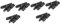 Hemobllo 2 Ensembles Clip De Câble Pour Casque Serrer Prise Aux Bouchon D'oreille Téléphones Sacoche Sachet Oreillettes Clips De Cordons De Casque Clips De Microphone Pc Black 3 Pièces * 2