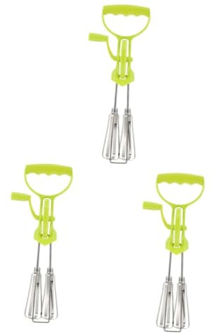Gatuida 3piezas Batidor Manual De Inoxidable Herramienta Ergonómica Para y Accesorio Multifuncional Para Cocinas Para Repostería y Preparación De Salsas