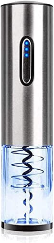 MISTPURE Juego de abridores de Botellas de Vino eléctricos: Extractor de sacacorchos automático Recargable, Juego de abridor de Vino electrónico, Juego de sacacorchos eléctrico, Acero Inoxidable