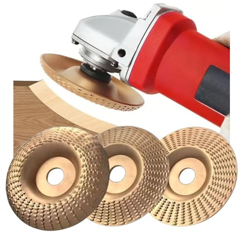 Dischi da Taglio Legno per Trapano, Professionale Smerigliatrice for Ceppi Migliorata da 3 Pezzi, Accessorio for Smerigliatrice Angolare Lavorazione del Legno - Incisione e Lucidatura(1Set)