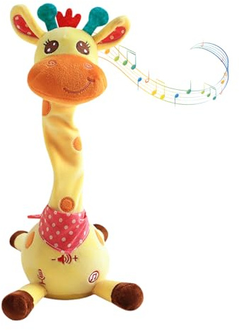 Jirafa Que Baila, Canta Y Habla. Repite Lo Que Dices. Juguete Interactivo para Bebés con Control De Volumen. JirafaQue Habla Y Estimula El HablaPara Niños Pequeños
