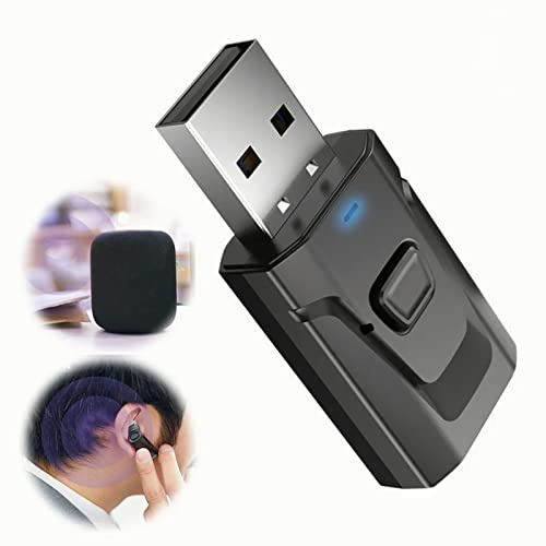 KAKAKE Receptor Bluetooth USB 4 en 1 Salida Dual Fácil de Usar para Computadora TV Coche Negro