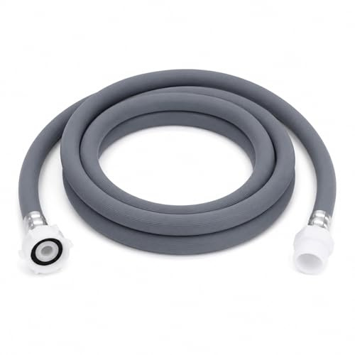 Zulaufschlauch Verlängerung, Aquastop 2,5 m, 20 mm Anschluss, Waschmaschine Spülmaschine Wasserzulauf Schlauch, Robuster Dicht Schlauch mit Sicherheitsventil, für Haushalt Küche