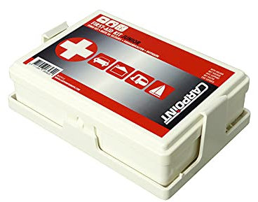 Carpoint Trousse de Secours Junior + Supporte U5, White