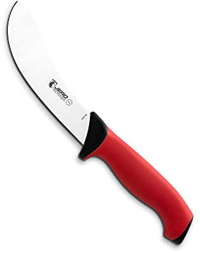 Jero Pro Series TR 6 Beef Skinning Knife - Commercial Grade Butcher Knife - Double Injection Molded Handle with Thick Santoprene Out Layer - German Stainless Steel Blade