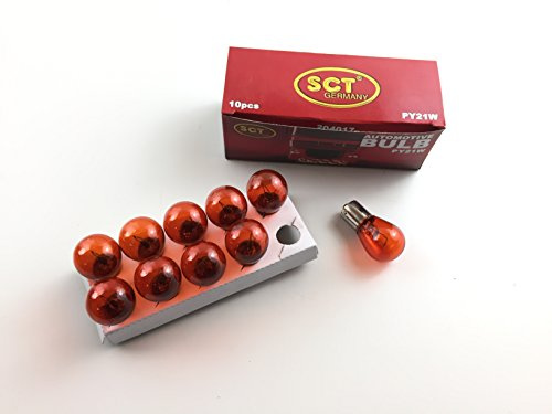 SCT Germany 10 Stück PY21W Lampen 24 Volt 21 Watt BAU15s orange lamp Bulb Lampe