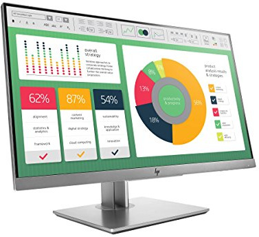 HP EliteDisplay E223 - Monitor de 21.5 pulgadas ajustable en altura (FHD antireflejo, 1920 x 1080 a 60 Hz, IPS LED, 250cd/m, 5ms, 16:9, 1 x VGA, 1 x HDMI 1.4, 1 x DisplayPort 1.2, 2 x USB 3.0)