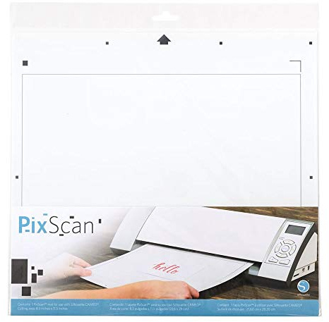 Silhouette America CUT-MAT-PIX12-3T SIL PixScan Schneidematte für SILHOUETTE CAMEO 21,6 cm x 29,2 cm, Kunststoff, Weiß, 8.5x11.5