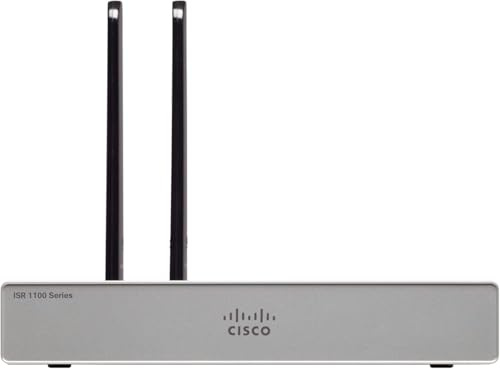 Router de Servicios Integrados Cisco C1101-4PLTEP con 4 Puertos GbE, enchufable, Router Seguro GE Ethernet con LTE, USB 3+ Integrado, garantía de Hardware Limitada de 1 año (C1101-4PLTEP)