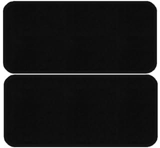 Fußmatten passend für Citroen Jumper I Typ 230 3-Sitzer (Baujahr 1994-2002), Deluxe schwarz | 2 Trittstufenmatten | Umrandung dunkelblau