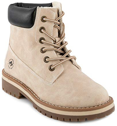 Toocool Stivali Donna Scarponcini Scarpe Stringati Pelliccia Anfibi Caldi RW001
