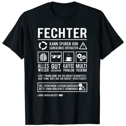 Fechten Humor Fechtsport Lustiges Fechter T-Shirt