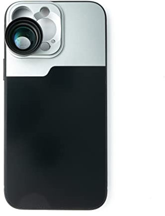 SYSTEM-S Zoom Lente 3X Tele Filtro con Funda en Negro para iPhone 13 Pro MAX