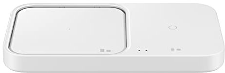 Samsung Wireless Charger Duo Fast Charging 2.0 con Power Adaper 25W, Blanco