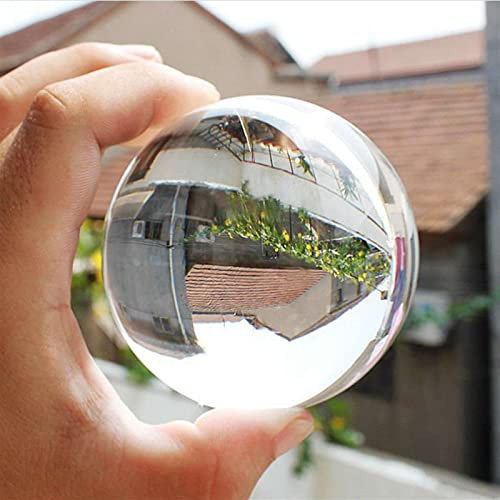 WKXCTS Kristall 6 Größen transparent Glas Kristallkugeln Kugel Fotografie Foto Requisiten Geschenke DekoArtierkugeln 30mm-80mm Ornament (Color : 50mm)