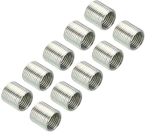 PATIKIL M12 to M10 Thread Adapters Sleeve Reducing Nut, 10 Pack 12mm Screw Conversion Nut Threaded Tube Coupler Connector Pipe Fitting