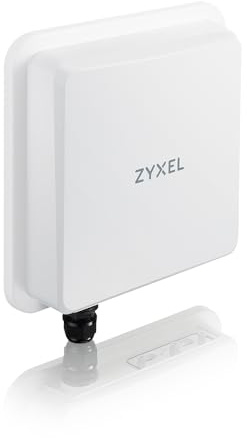 Zyxel 5G Outdoor Router with PoE | 4.67 Gbps Data Rate | Nebula Cloud Management | 9 dBi Long Range Directional Antennas | IP68 Rated [Nebula FWA710]