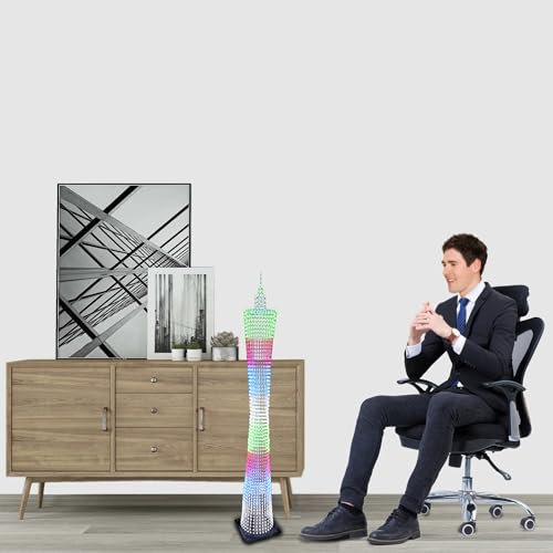 iCubeSmart GZT-64D 1 Meter Led Canton Tower Modell DIY Elektronik Kit, LED Würfel Modell Handgemachtes Lötprojekt Kit (GZT-64D-KIT)