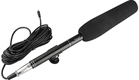 Ashikoi Professionell intervju mikrofon kamera mikrofon riktad kondensor MIC för DSLR DV videokameror videokamera, 28 cm