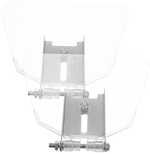 Gadpiparty Bankschutzschild Augenschutz Aus Abs Und Edelstahl Rostfrei Langlebig Mit Befestigungsschrauben Für Tischschleifmaschinen Klein Transparent Schutzschild