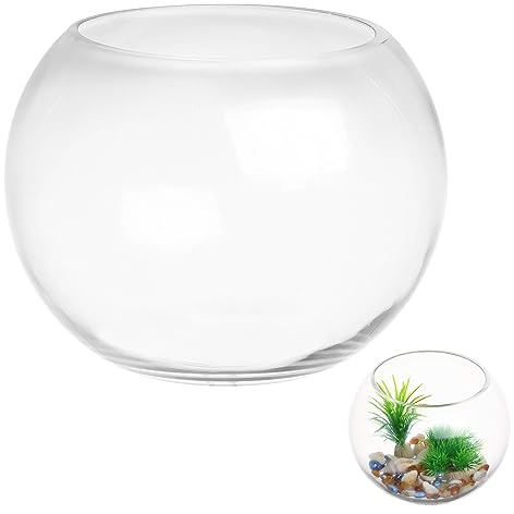 Alipis Bolla Di Ciotola Per Pesci Vaso Rotondo Di Trasparente Bolla Fioriera Terrario Boccia Per Pesci Rossi Globo Vaso Di Fiori Centrotavola Per Matrimoni Eventi