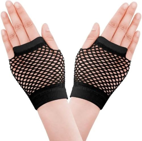 Go Go Gadget - Netzhandschuhe - Kurz - Fingerlos - 1 Paar - Schwarz