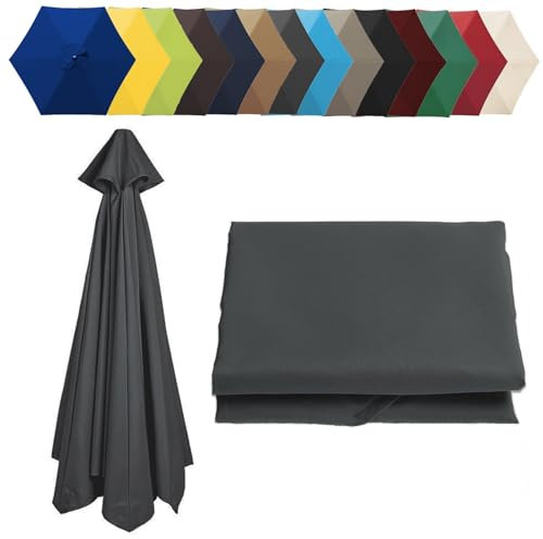 Rechange Toile De Parasol De Jardin À 6 Nervures/8 Nervures, Auvent De Rechange Pour Parasol De Terrasse (200cm/2.7m/300cm) - Épais Et Résistant - Toile De Parasol Deporté - Pour Plage/piscine/Jardin(