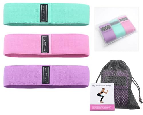 3 Niveaux D'élastiques Résistance pour La Musculation,pour Les Jambes Et Les Fessiers,pour La Maison Et La Salle De Gym,pour Le Yoga Et Le Pilates (Color : A, Size : 15 * 3.15 inch)