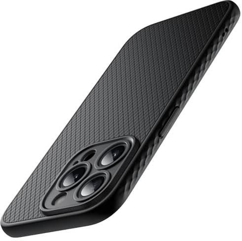 JETech Griff Hülle für iPhone 15 Pro 6,1 Zoll, Weiche TPU Dünn Passform Schützende Handyhülle mit Vollständig Kameraschutz, Stoßfest (Schwarzes Titan)