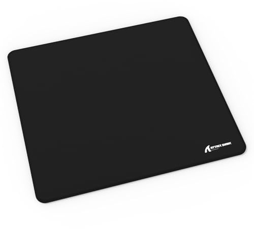 Attack Shark CM02 Gaming Mouse Pad with High Density Fiber Surface 5S Coating, 4mm Thick Cushioning, Precise Edges, Non-Slip Rubber Base