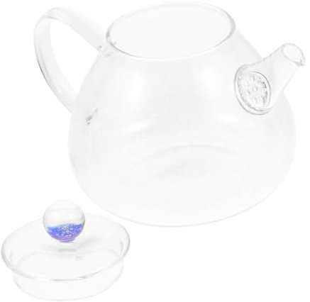 COLLBATH 1pièce Théière Verre Borosilicate Avec Filtre Amovible Pour Infuser Thé Vrac Thé Et Fruits Design Ergonomique Et Facile à Utiliser