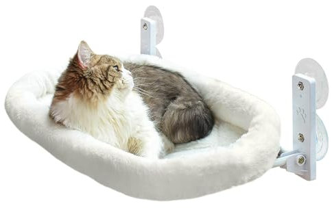 Wall Cat Hammock - Wall Mounted Cat Hammock Bed, Warm Cat Bed Hammock | Foldable Space Saving Cat Hammock with Strong Suction Cups, Breathable Lounging Warm Cat Window Perches for Pet Cat Kittens