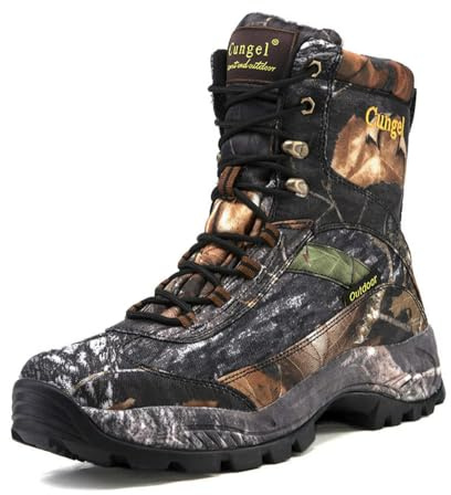SLJYM Bottes de Chasse Montantes pour Hommes, Chaussures de Sport Respirantes, résistantes à l'usure, imperméables, pour randonnée en Plein air