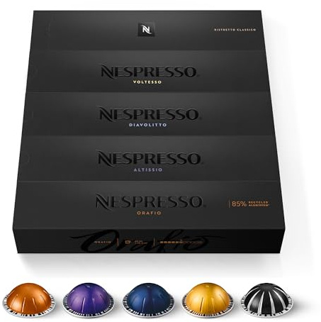 Nespresso Vertuo - Assortiment Format Espresso - 50 Capsules Café