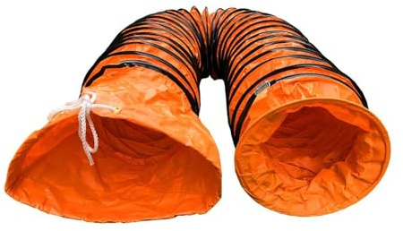 Tubo Cappa Cucina Condotto di ventilazione flessibile, diametro 250 mm, 300 mm, 500 mm, 600 mm, condotto dell'aria in PVC for ventola di scarico, tubo dell'aria calda con anello a D, robusto, durevole