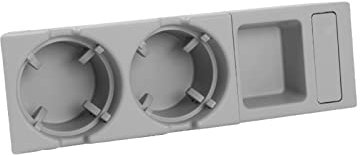 ZEMNLO Auto-Mittelkonsole, Wasserbecherhalter, Getränkeflaschenhalter, Münzfach, for, 3er-Serie E46 323i 318I 320I 98–06 51168217953 Getränkehalter für die Mittelkonsole(Grey)